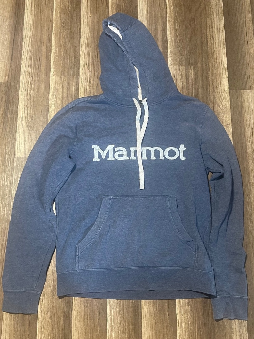 Blueish-Grey Marmot Hoodie size Small